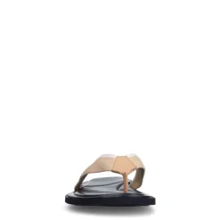 Manfield Beige canvas slipper^Heren Slippers & Sandalen