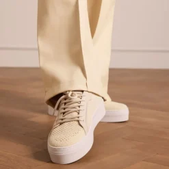 Manfield Beige knit fabric sneakers^DAMES Sneakers