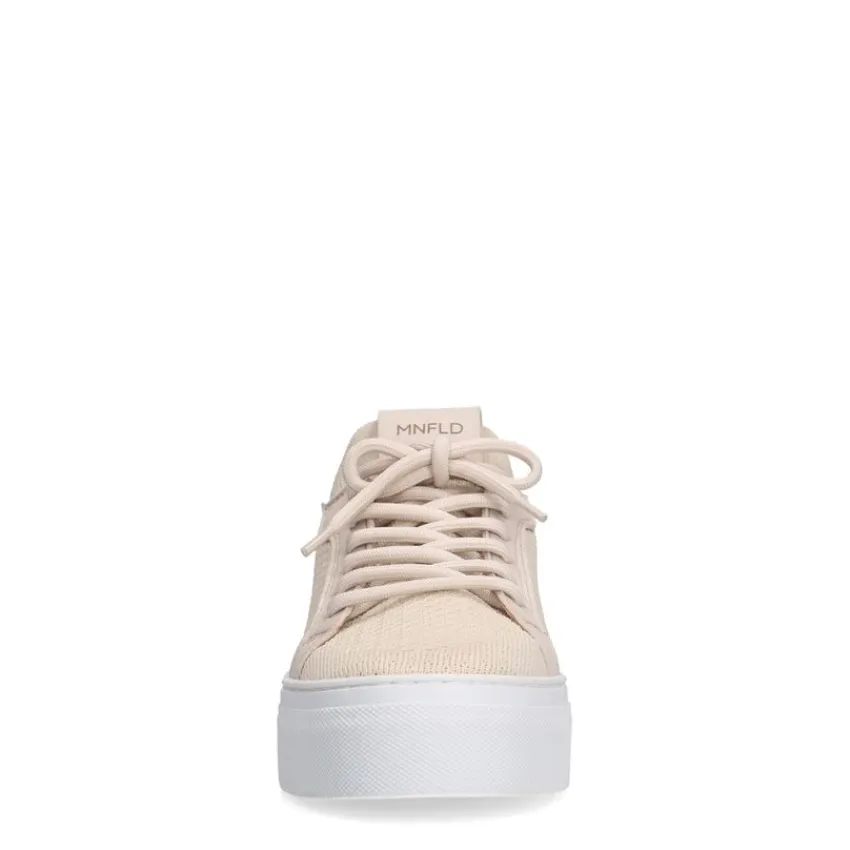 Manfield Beige knit fabric sneakers^DAMES Sneakers