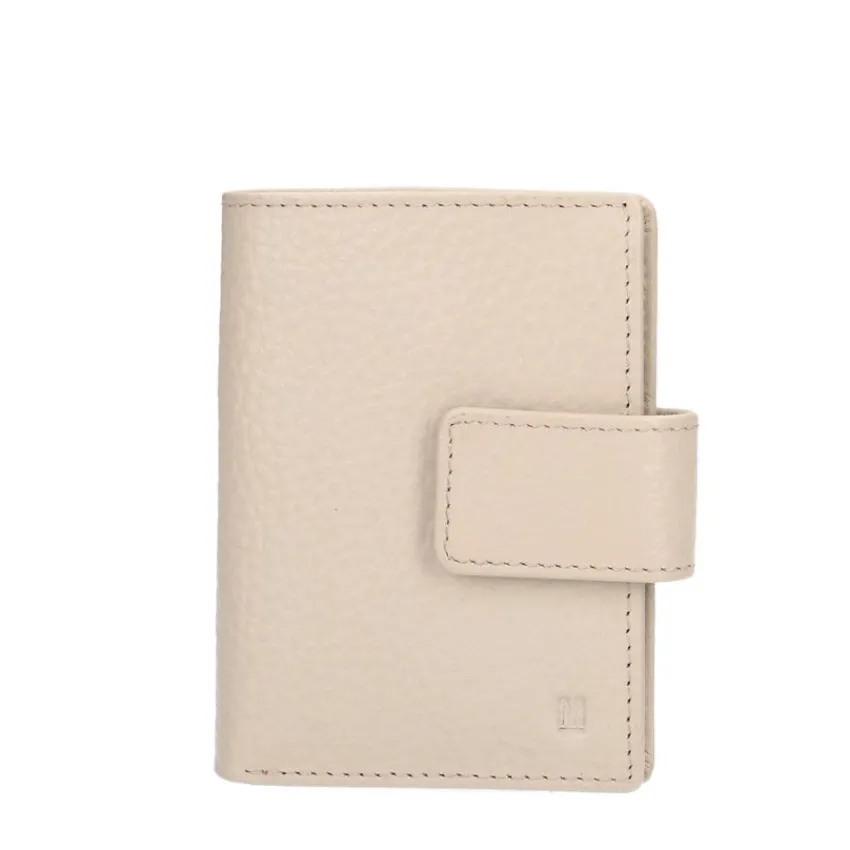 Manfield Beige leren portemonnee^ Portemonnees