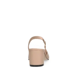 Manfield Beige leren slingback pumps^DAMES Pumps|Slingbacks