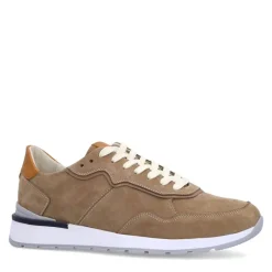 No Stress Beige nubuck sneakers^Heren Sneakers
