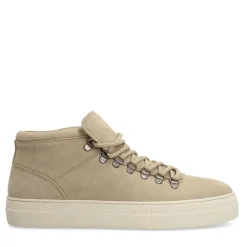 Manfield Beige nubuck sneakers^Heren Sneakers