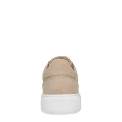 Manfield Beige nubuck sneakers^Heren Sneakers