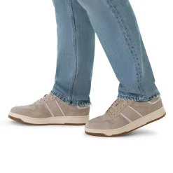 No Stress Beige nubuck sneakers^Heren Sneakers