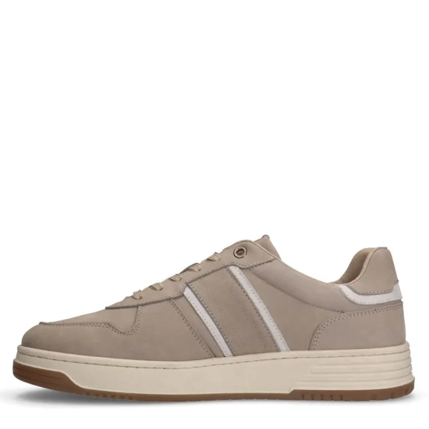 No Stress Beige nubuck sneakers^Heren Sneakers