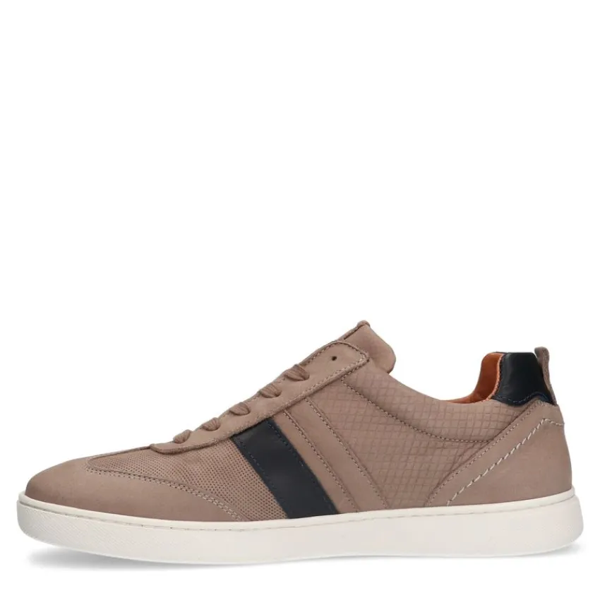 No Stress Beige nubuck sneakers^Heren Sneakers