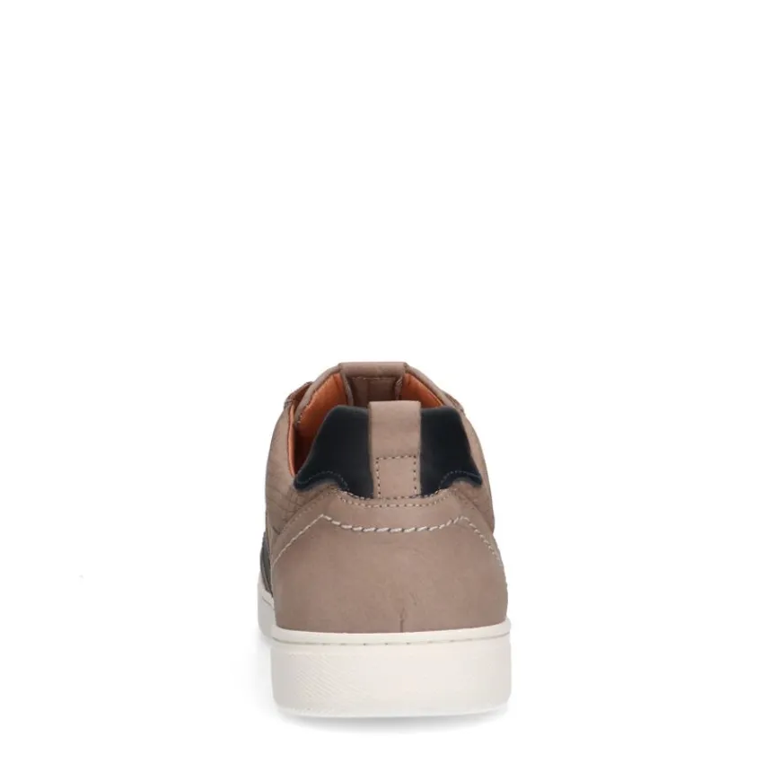 No Stress Beige nubuck sneakers^Heren Sneakers