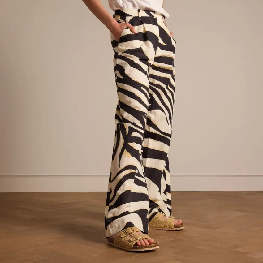 Manfield Beige raffia slippers^DAMES Slippers