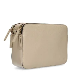 Manfield Beige schoudertas met bijpassende bagstrap^ Schoudertassen