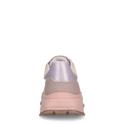 Manfield Beige sneakers met mesh en suède details^DAMES Sneakers
