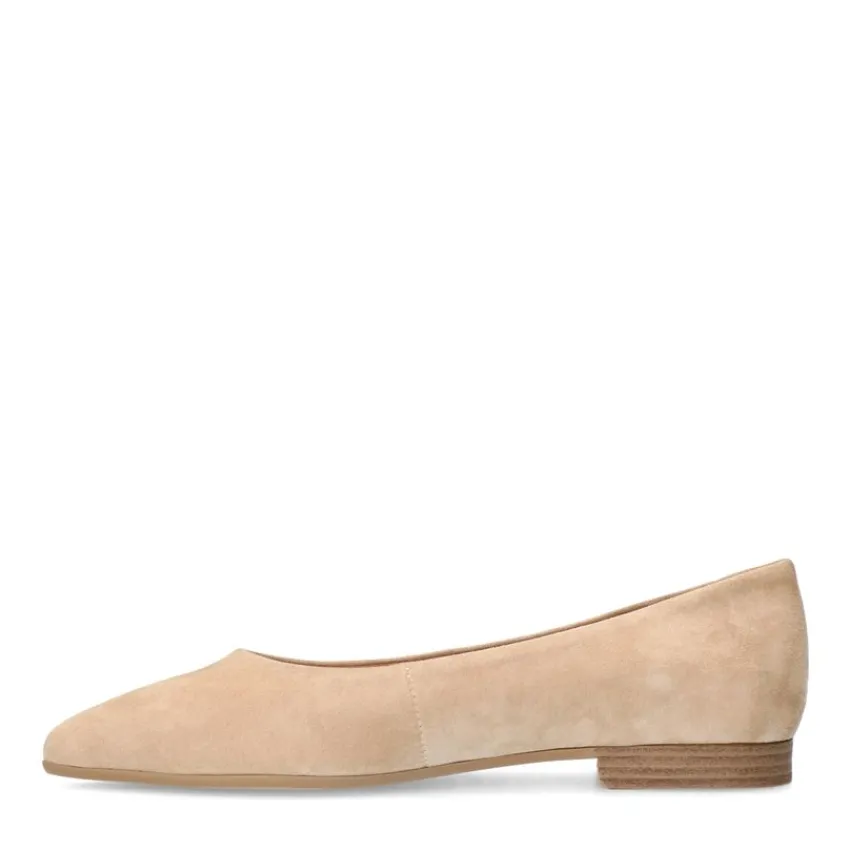 No Stress Beige suède ballerina's^DAMES Loafers