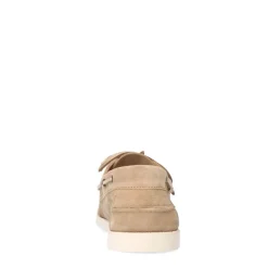 Manfield Beige suède bootschoenen^Heren Veterschoenen|Loafers