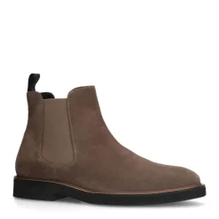 Manfield Beige suède chelsea boots^Heren Boots