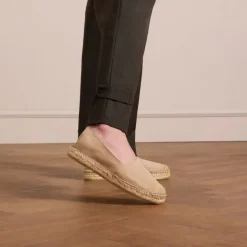 Manfield Beige suède espadrilles^DAMES Espadrilles