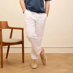 Van Lier Beige suède loafers^Heren Loafers