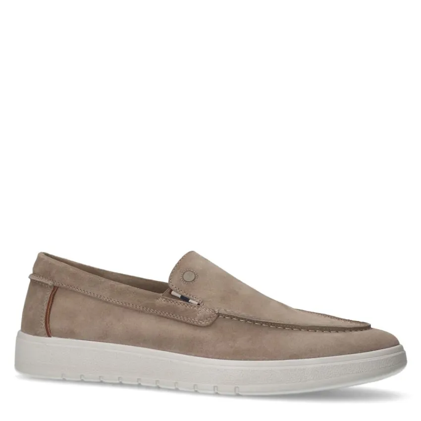 No Stress Beige suède loafers^Heren Loafers