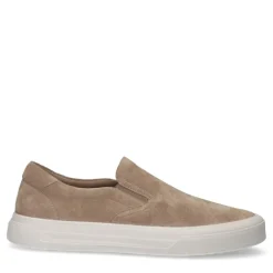 Manfield Beige suède loafers^Heren Loafers