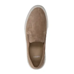 Manfield Beige suède loafers^Heren Loafers