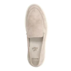 Manfield Beige suède loafers^Heren Loafers