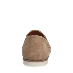 Manfield Beige suède loafers^Heren Loafers