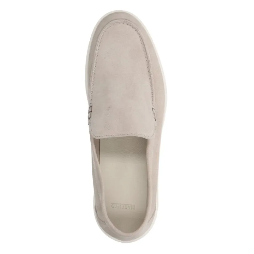 Manfield Beige suède loafers^Heren Loafers
