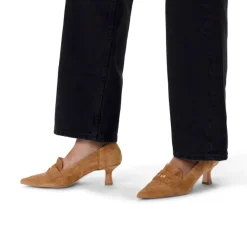 Manfield Beige suède pumps^DAMES Pumps