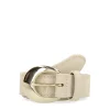 Manfield Beige suède riem^ Riemen