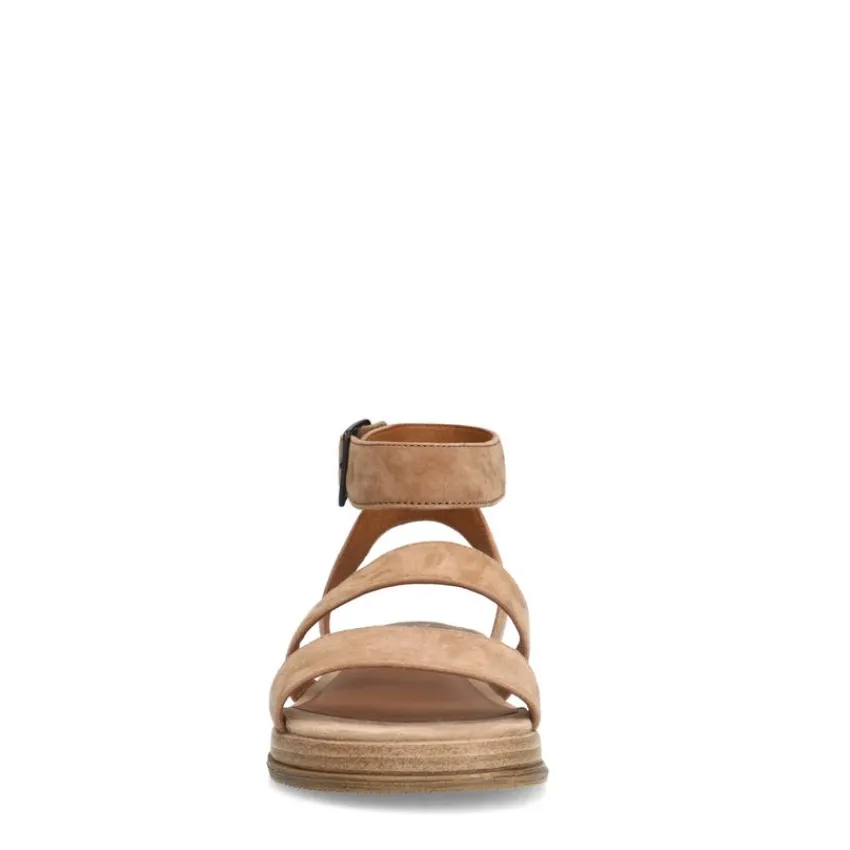 No Stress Beige suède sandalen^DAMES Sandalen