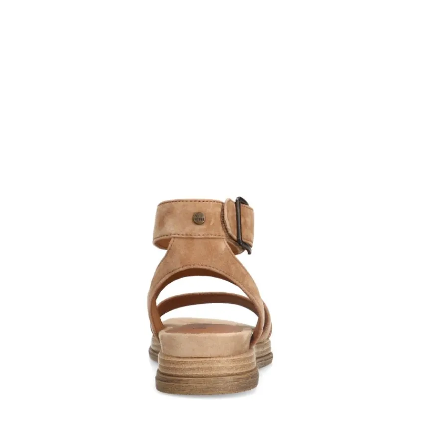 No Stress Beige suède sandalen^DAMES Sandalen