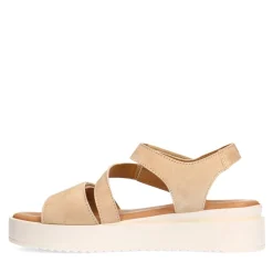 No Stress Beige suède sandalen^DAMES Sandalen