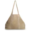 Manfield Beige suède shopper^ Shoppers