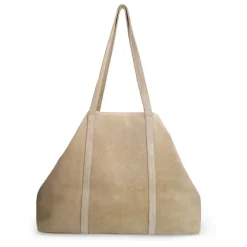 Manfield Beige suède shopper^ Shoppers
