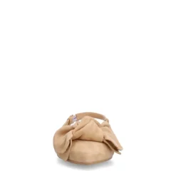 Manfield Beige suède slingbacks^DAMES Pumps|Slingbacks