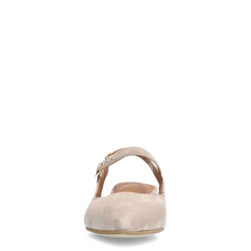 No Stress Beige suède slingbacks^DAMES Pumps|Slingbacks