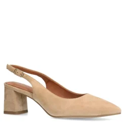 No Stress Beige suède slingbacks^DAMES Pumps|Slingbacks