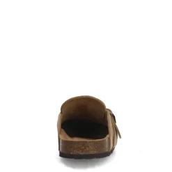 Manfield Beige suède slip ons^Heren Slippers & Sandalen