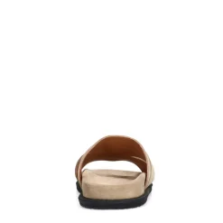 Manfield Beige suède slippers^Heren Slippers & Sandalen