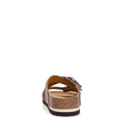 Manfield Beige suède slippers^Heren Slippers & Sandalen