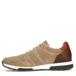 Van Lier Beige suède sneakers^Heren Sneakers