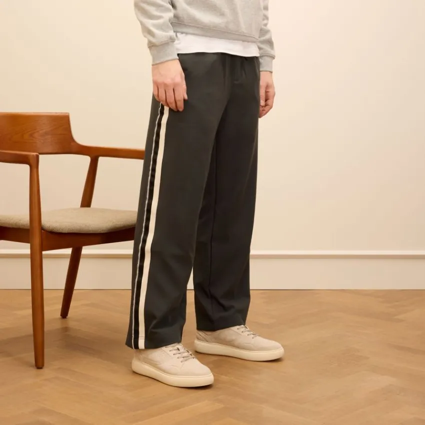 Manfield Beige suède sneakers^Heren Sneakers