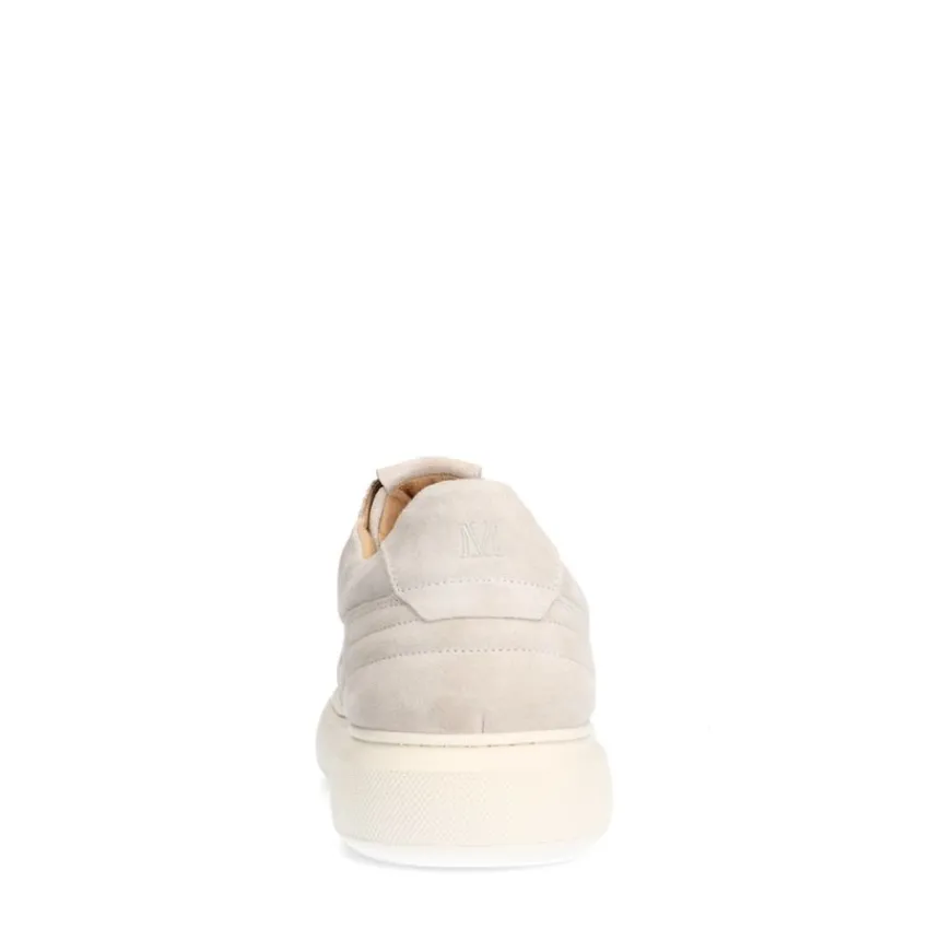 Manfield Beige suède sneakers^Heren Sneakers