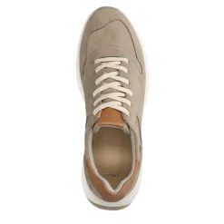 No Stress Beige suède sneakers^Heren Sneakers