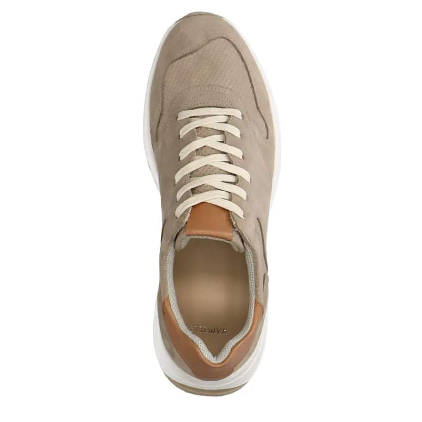 No Stress Beige suède sneakers^Heren Sneakers