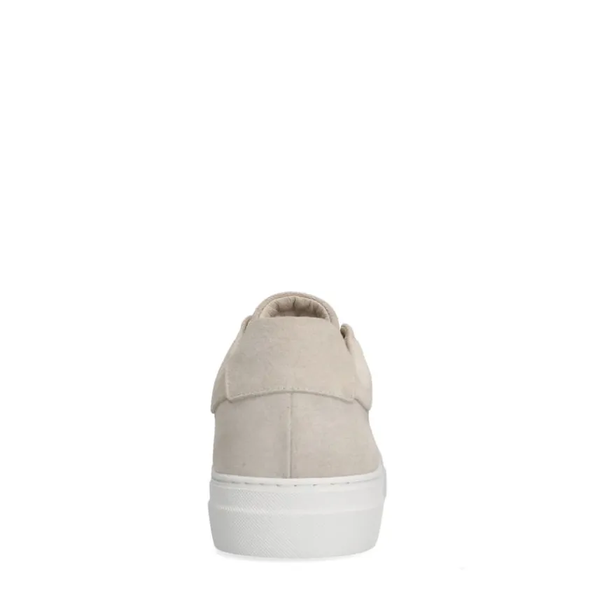 Manfield Beige suède sneakers^Heren Sneakers