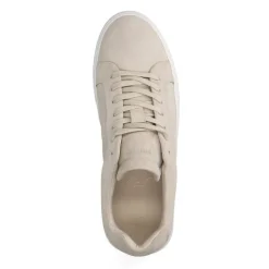 Manfield Beige suède sneakers^Heren Sneakers