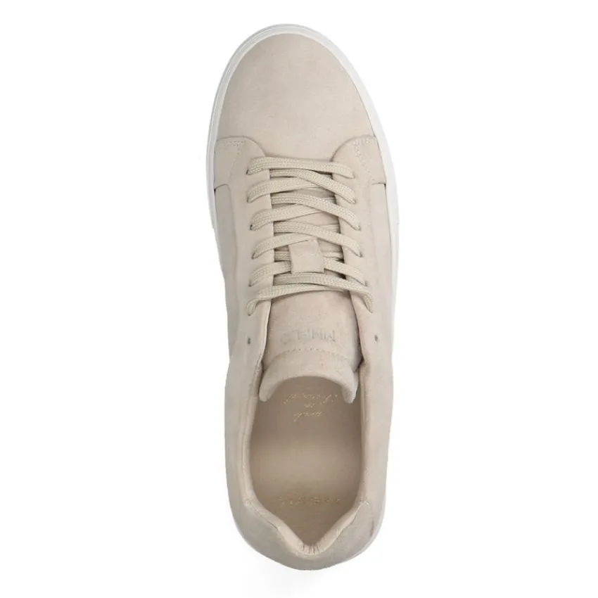 Manfield Beige suède sneakers^Heren Sneakers