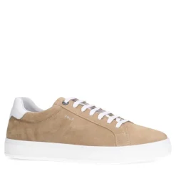 Van Lier Beige suède sneakers^Heren Sneakers