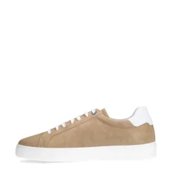 Van Lier Beige suède sneakers^Heren Sneakers