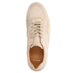 Manfield Beige suède sneakers^Heren Sneakers